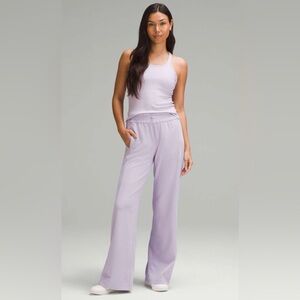 Lilac Ether Lululemon Ribbed Softstreme Mid-Rise Pant 32"